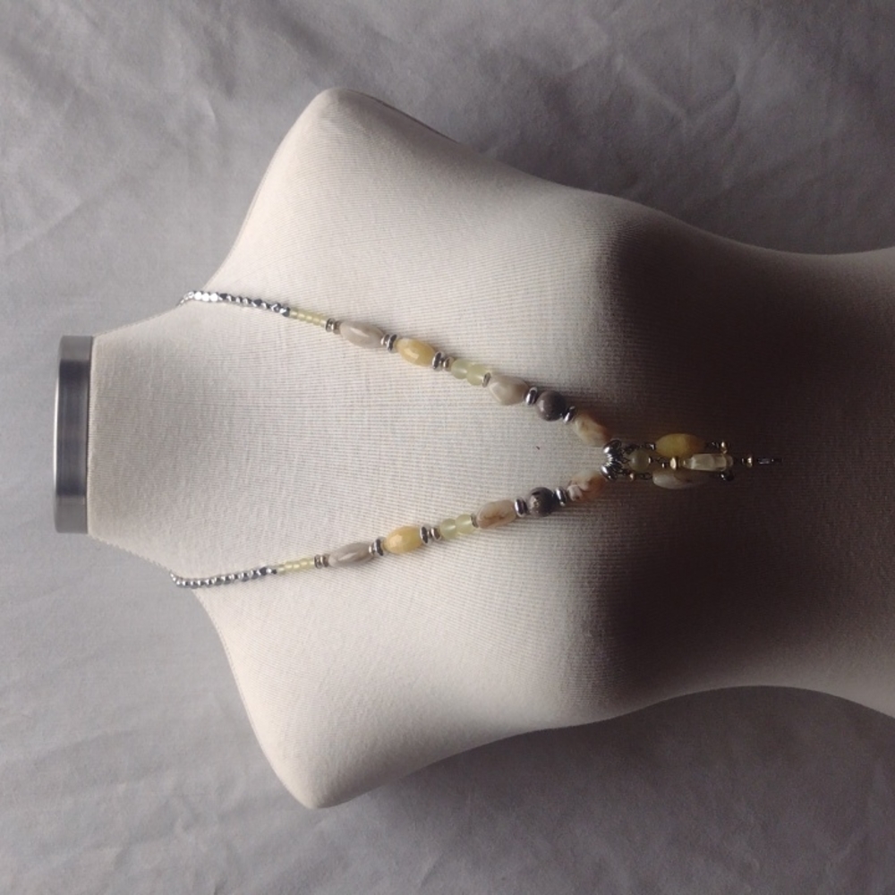 Chico's long strand beaded necklace